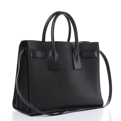 Saint Laurent Grained Calfskin Small Sac De Jour Black 3 of 19