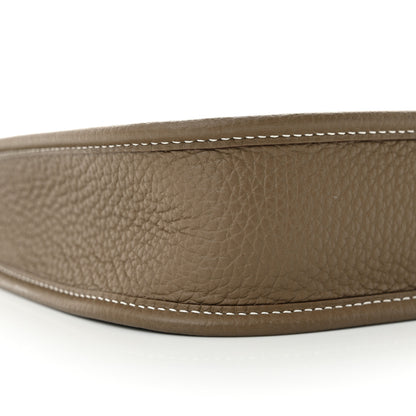 Hermes Taurillon Clemence Amazone Evelyne TPM Etoupe Bleu Indigo 9 of 10