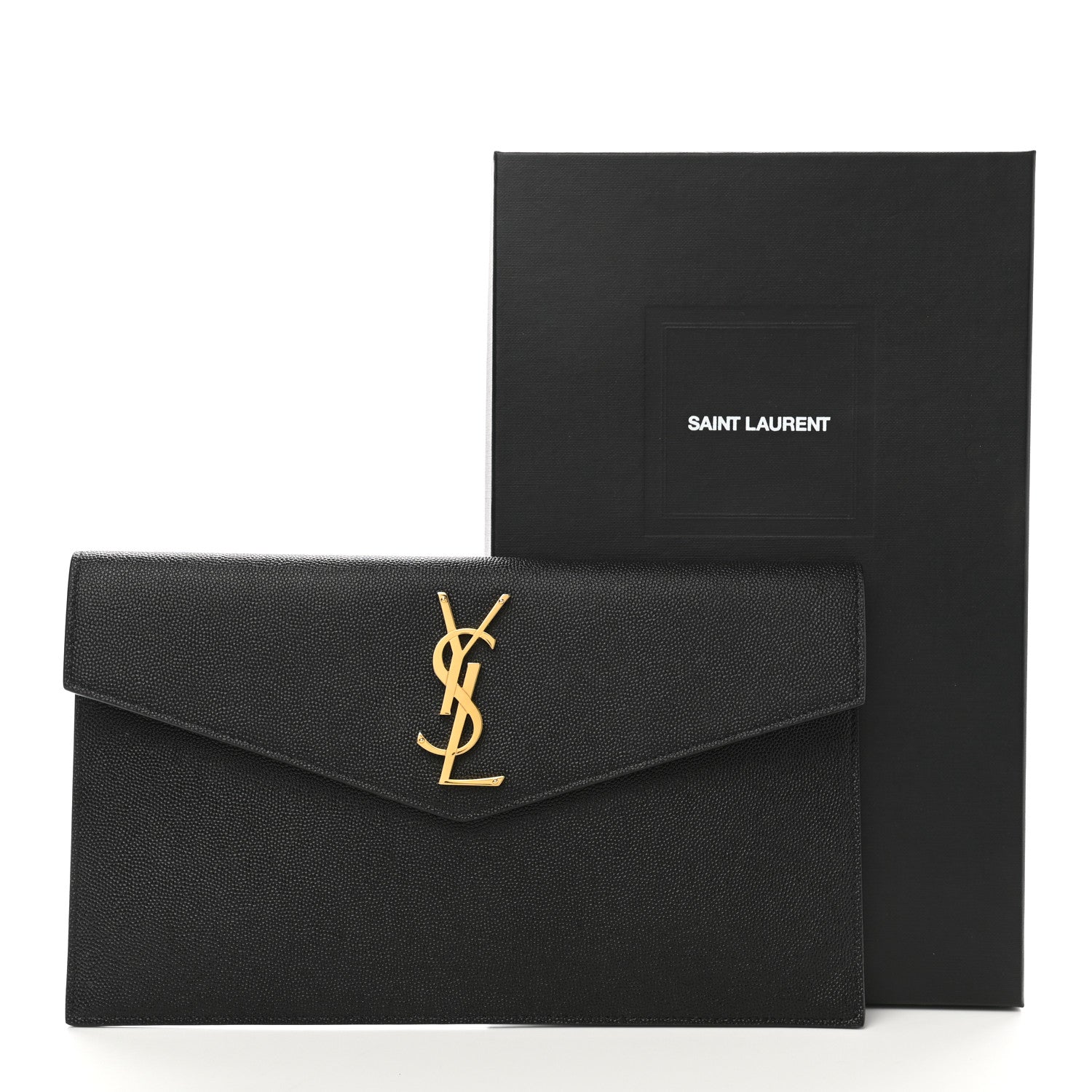 Saint Laurent Grain De Poudre Uptown Pouch Black 8 of 8