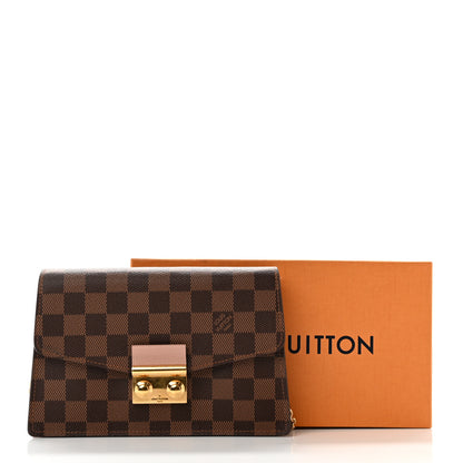 Louis Vuitton Damier Ebene Croisette Chain Wallet Magnolia 8 of 8