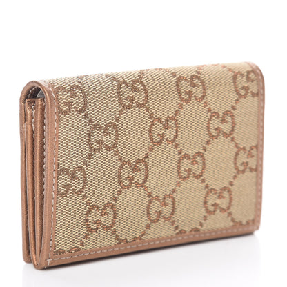 Gucci Monogram Lovely Heart Card Case Gold 3 of 9