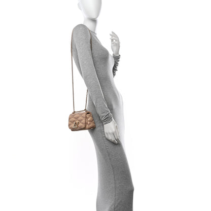 Louis Vuitton Lambskin Malletage Pico GO-14 Beige Pink 3 of 10