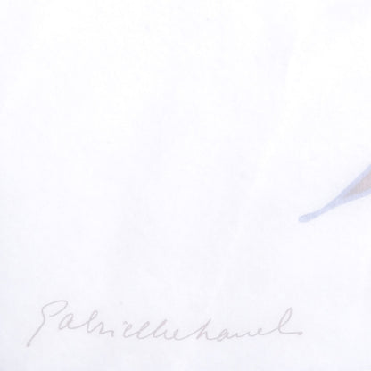 Chanel Silk Muslin Camellia Stole Blue Taupe Cream 4 of 6