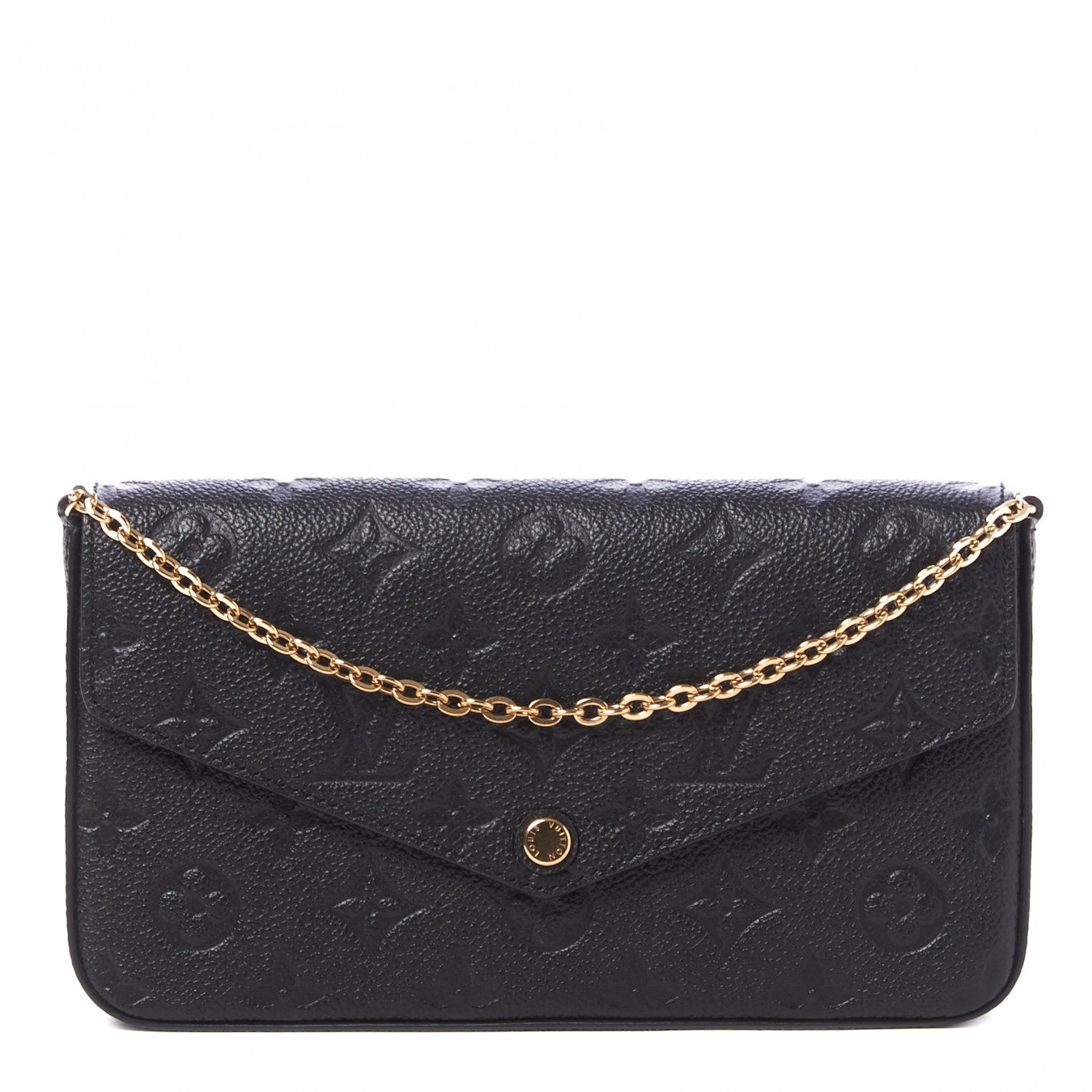 Louis Vuitton Empreinte Pochette Felicie Chain Wallet Black 1 of 9