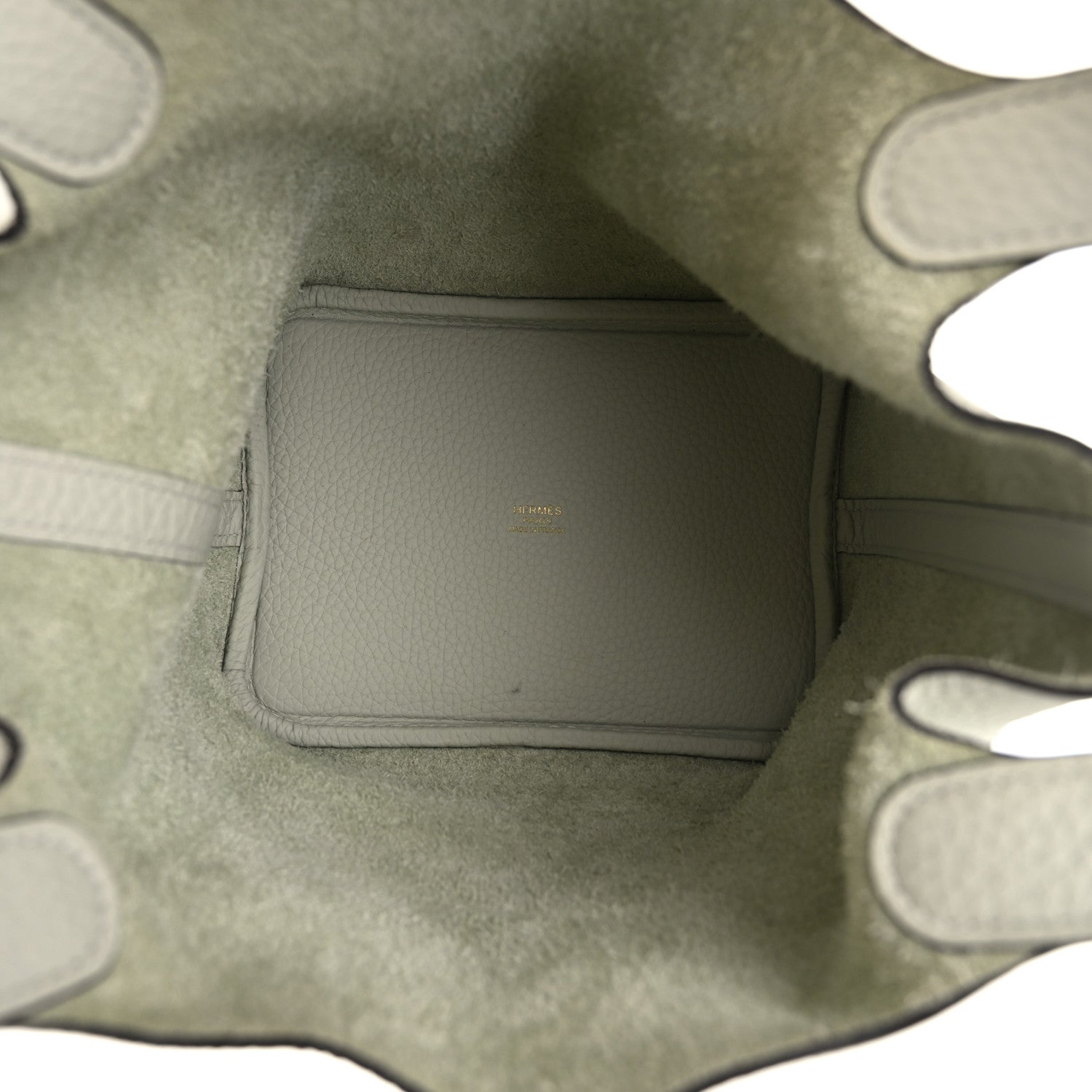 Hermes Taurillon Clemence Picotin Lock 18 Gris Neve 5 of 10