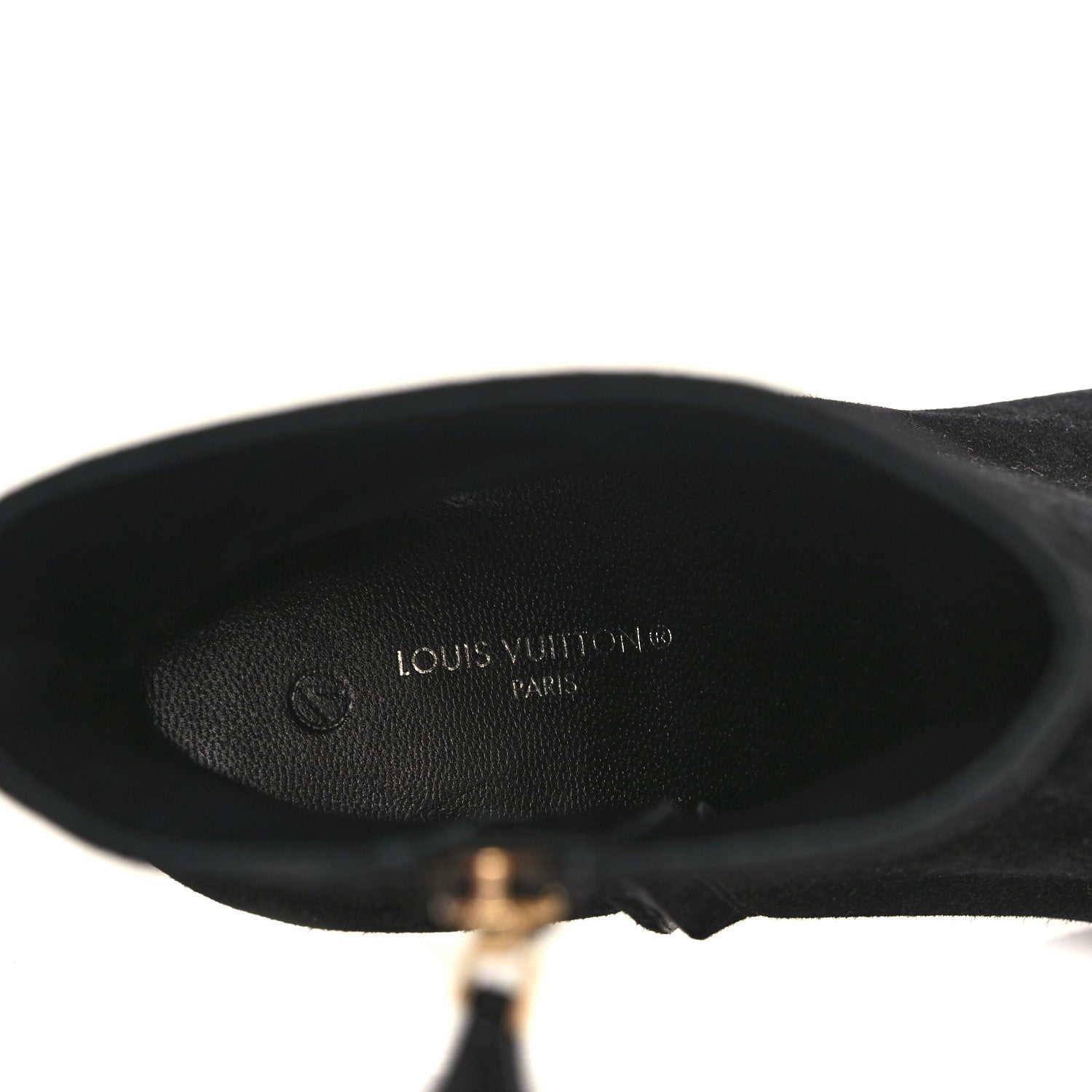 Louis Vuitton Calfskin Suede Monogram Ultimate Ankle Boots 37 Black 8 of 8
