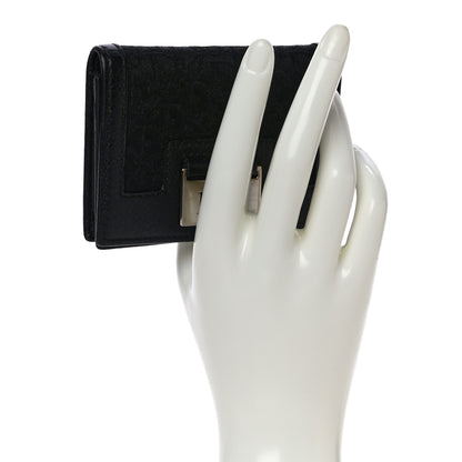 Christian Dior Monogram Card Holder Black 2 of 10