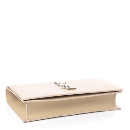 Saint Laurent Grain De Poudre Classic Kate Monogram Clutch Nude Powder 4 of 10