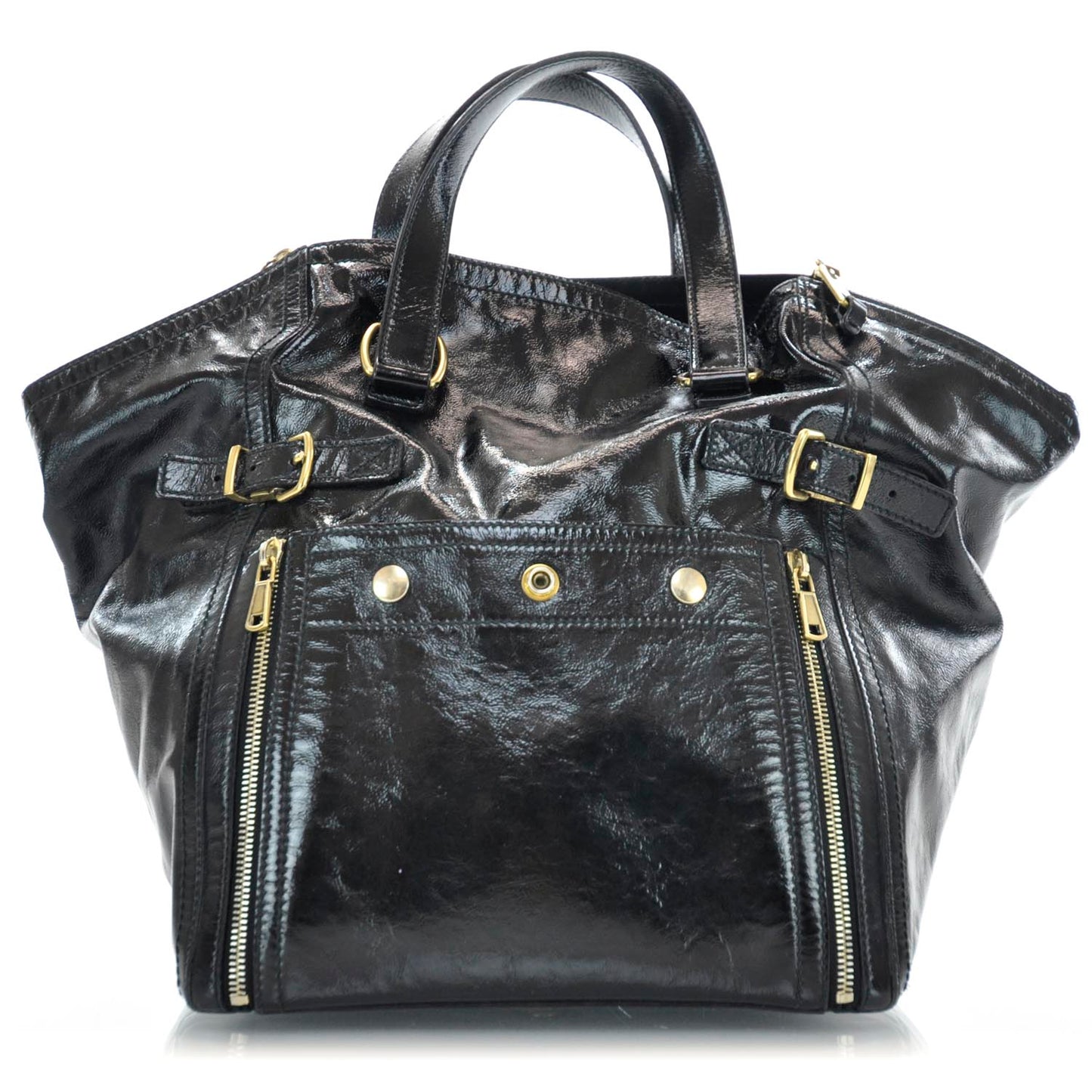 Patent Large Downtown Tote Black