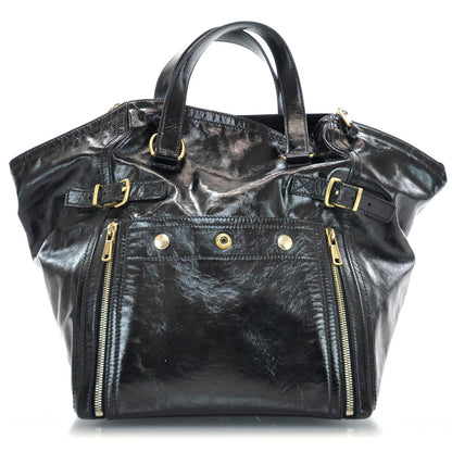 Saint Laurent Patent Large Downtown Tote Black 1 of 9