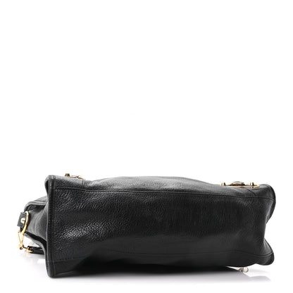 Balenciaga Chevre Gold Metallic Edge Hardware City Black 5 of 11