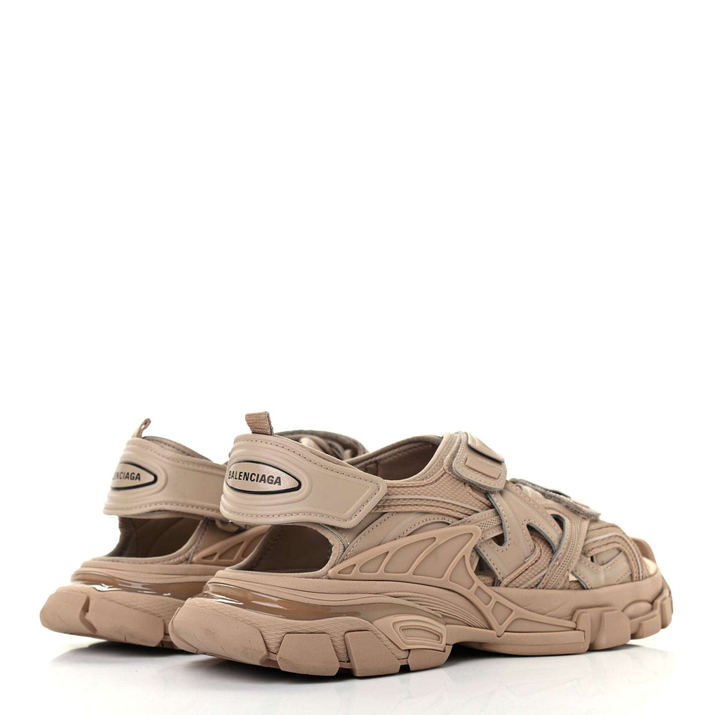Neoprene Rubber Womens Track Sandals 39 Full Beige