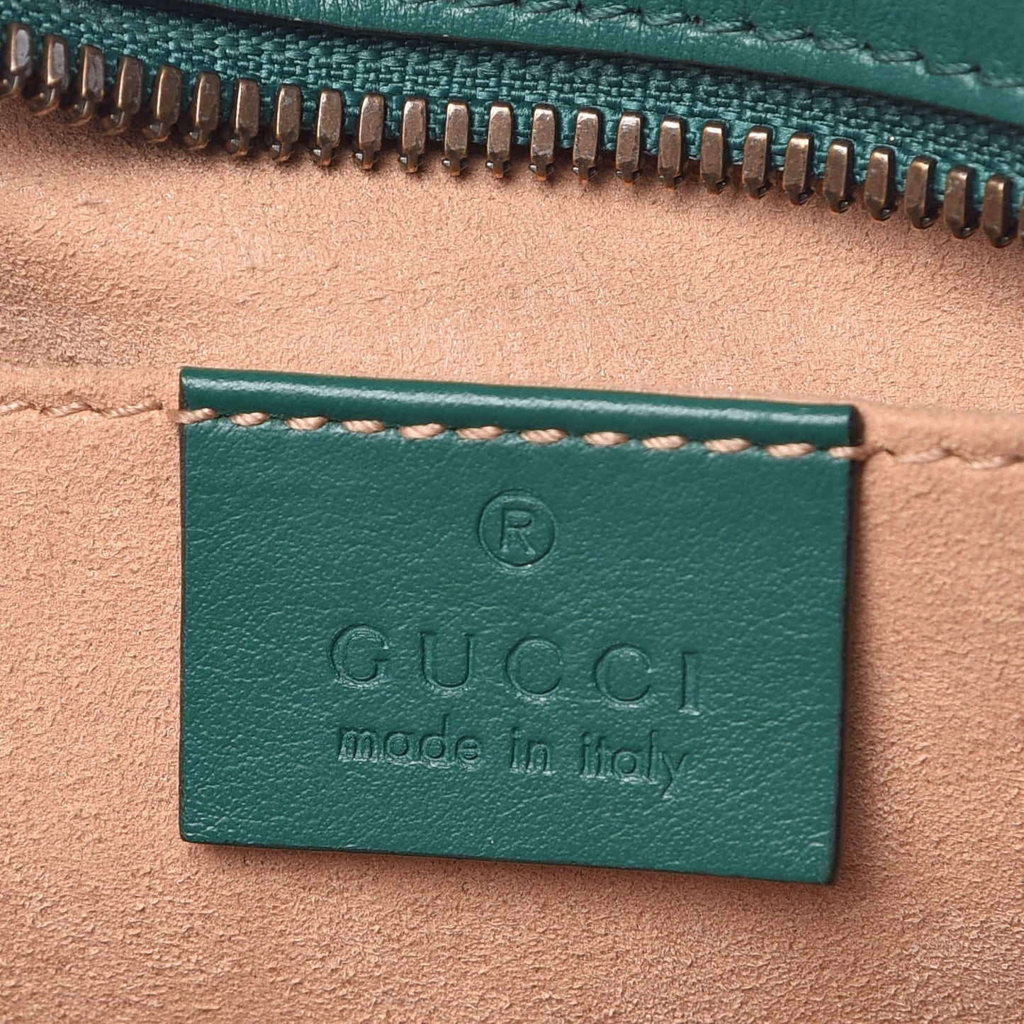 Calfskin Matelasse Small GG Marmont Chain Shoulder Bag Emerald Green