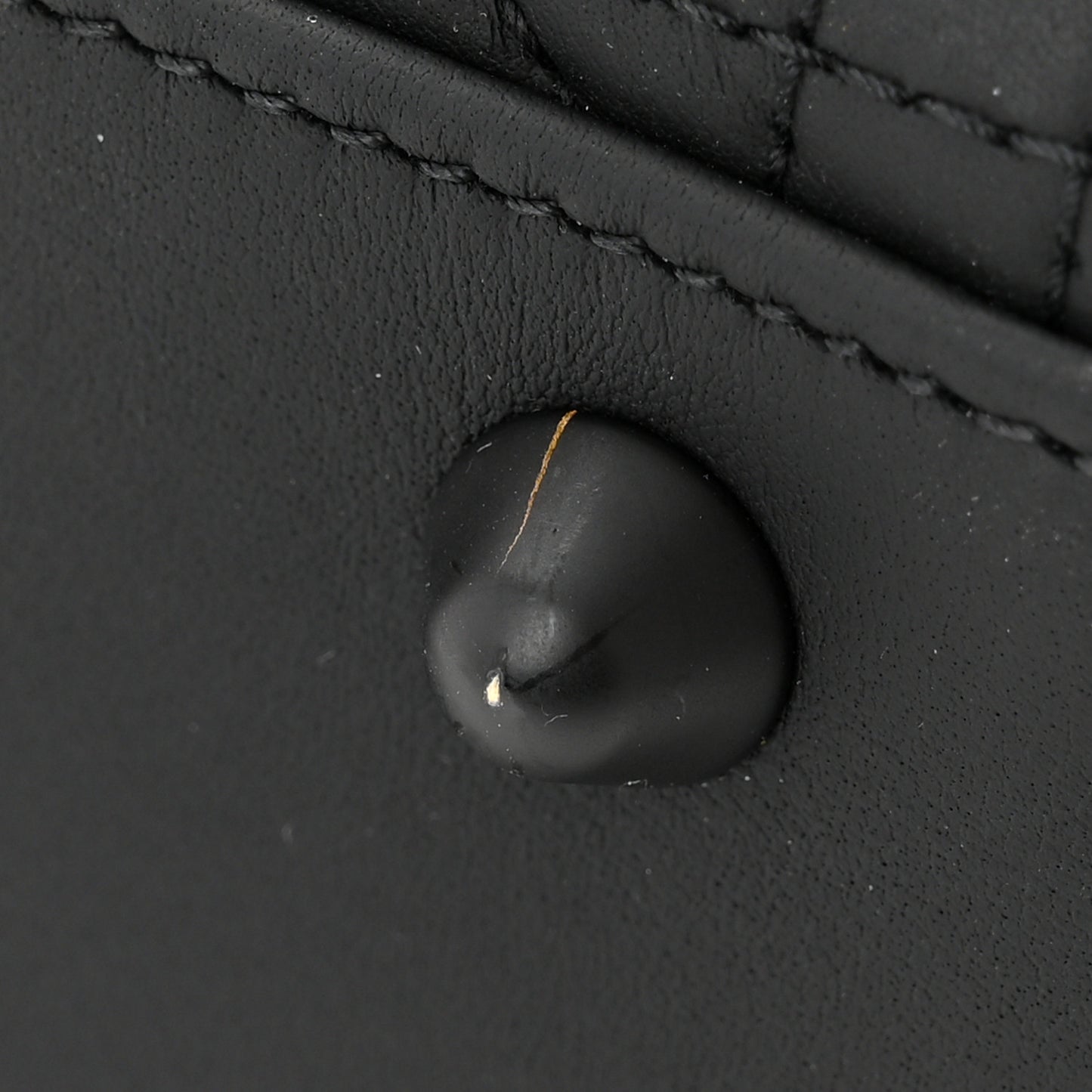 Ultra Matte Calfskin Cannage Large Lady Dior Black