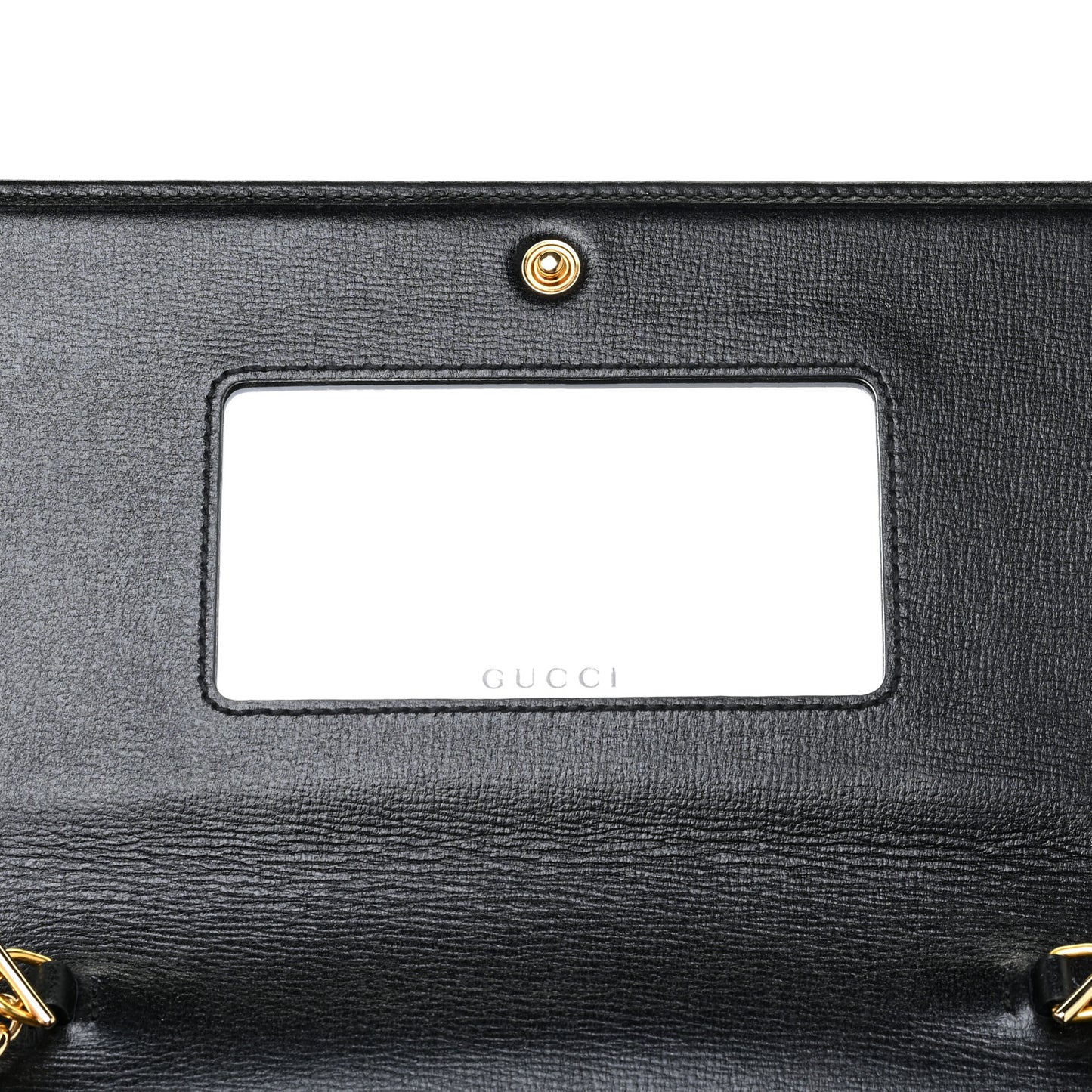 Azalea Calfskin Marina Chain Wallet Black