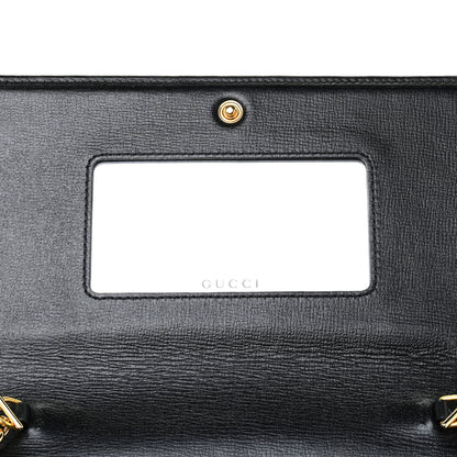 Gucci Azalea Calfskin Marina Chain Wallet Black 11 of 16