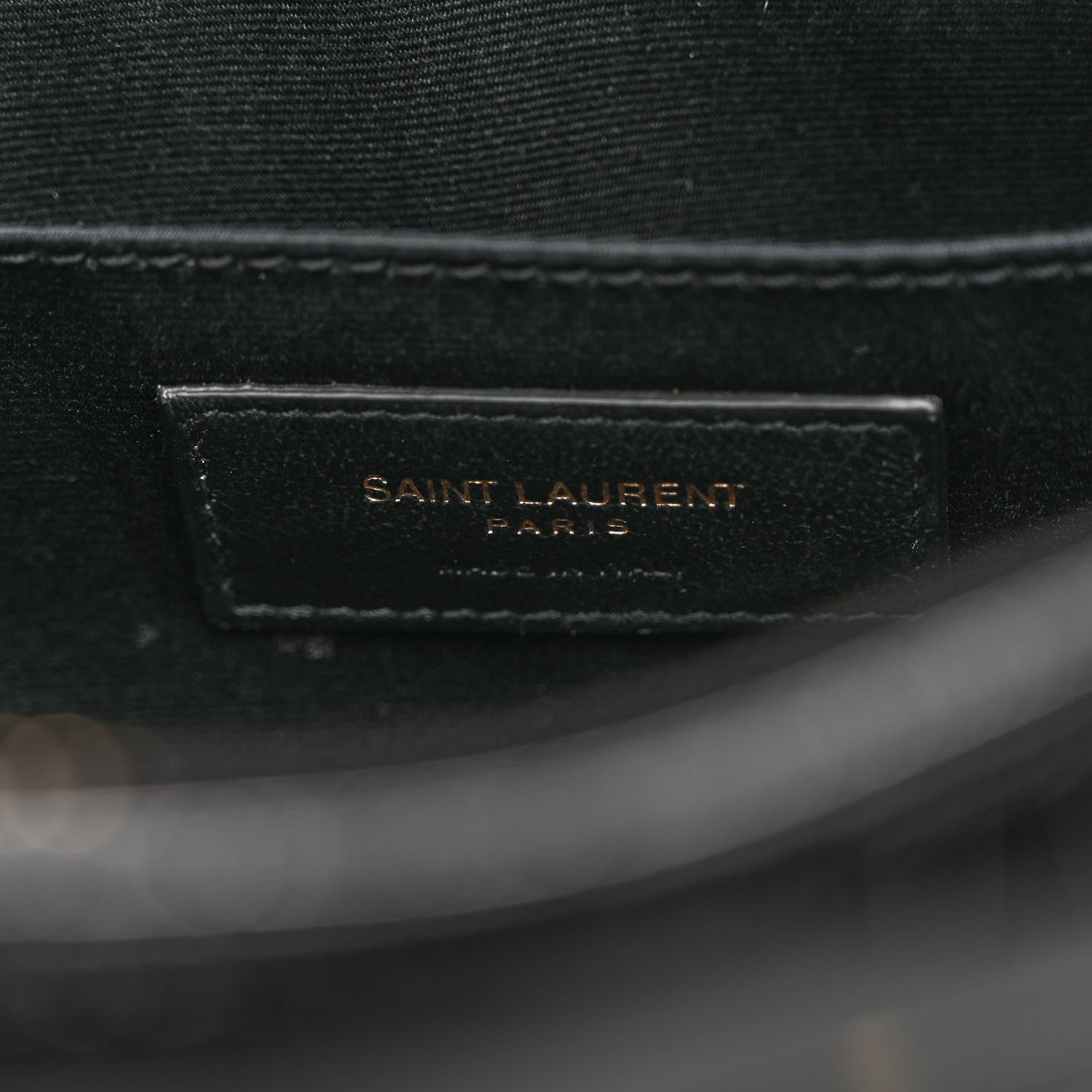 Saint Laurent Patent Calfskin Crocodile Embossed Monogram Lou Camera Bag Black 6 of 9
