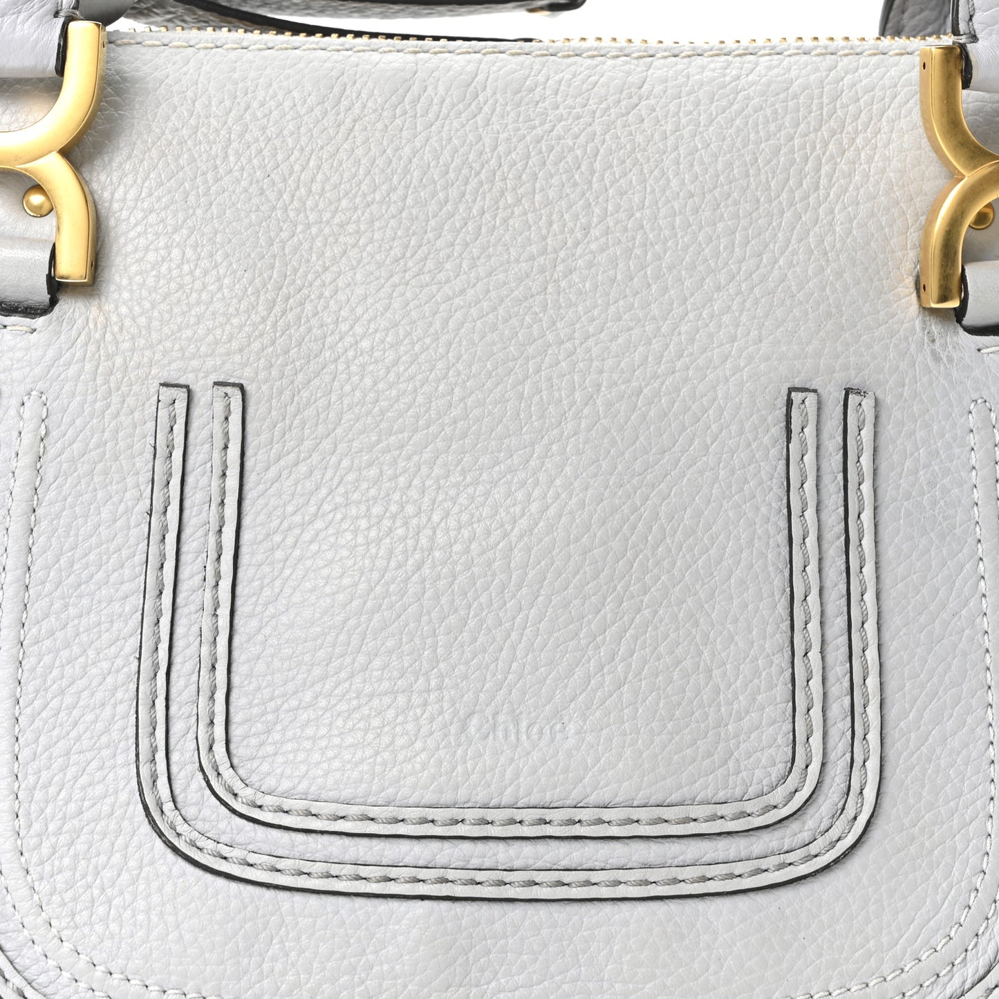 Calfskin Small Marcie Satchel Faded Blue