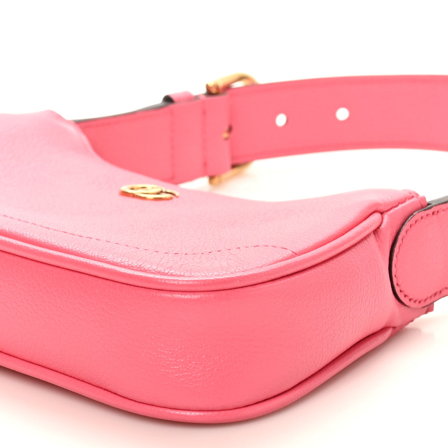 Gucci Goatskin Mini Aphrodite Shoulder Bag Rhodamine Pink 1884355