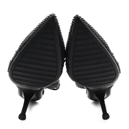 Louis Vuitton Satin Embellished Archlight Slingback Pumps 40 Black 6 of 10