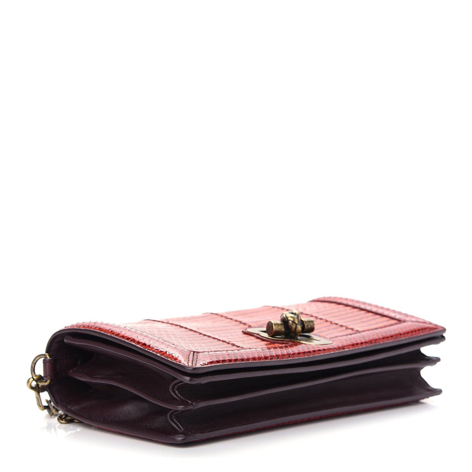 Bottega Veneta Nappa Ayers Club Stitch Knot Clutch 4 of 8