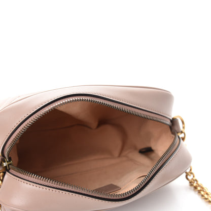 Gucci Calfskin Matelasse Small GG Marmont Chain Shoulder Bag Porcelain Rose 5 of 12