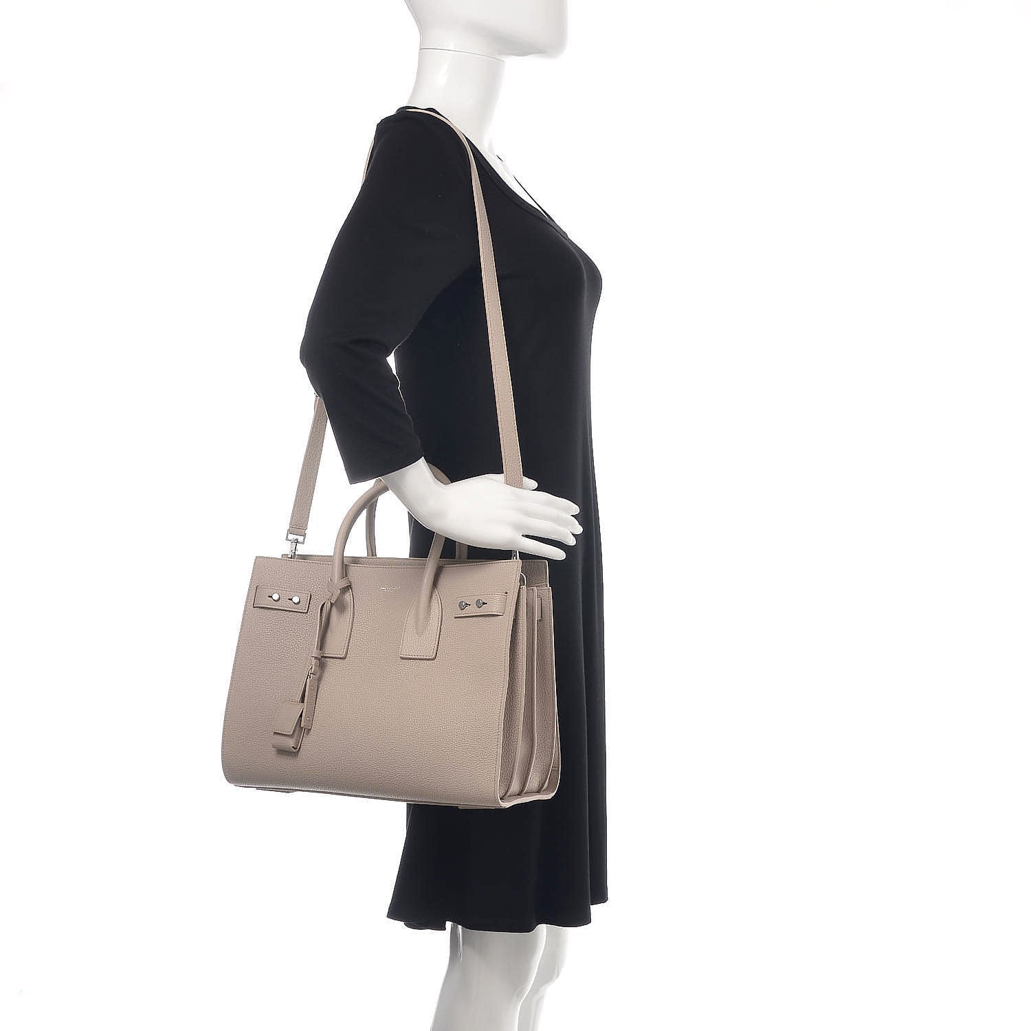 Saint Laurent Grained Calfskin Small Supple Sac De Jour Nude 2 of 8