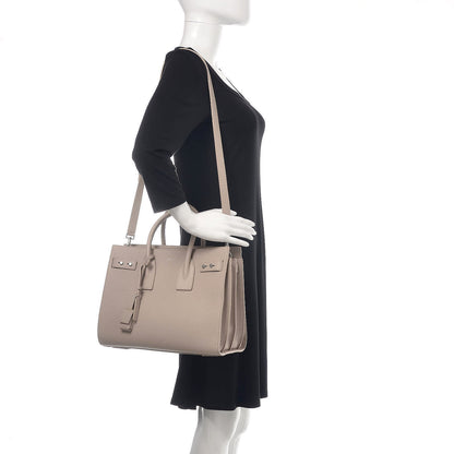 Saint Laurent Grained Calfskin Small Supple Sac De Jour Nude 2 of 8