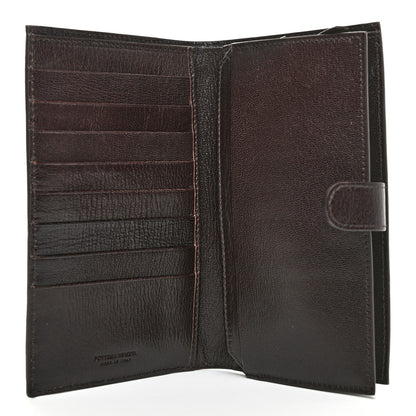 Bottega Veneta Nappa Intrecciato Continental Snap Wallet Ebano 5 of 7