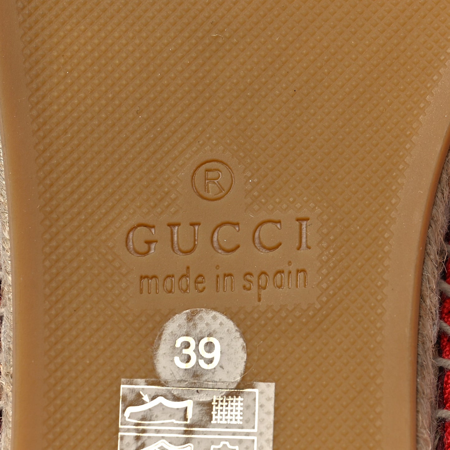 Cotton Malaga Kid Crochet Pearly GG Lilibeth Espadrille 39 Hibiscus Red