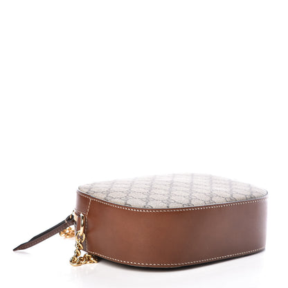 Gucci GG Supreme Monogram Cuoio Toscano Mini Chain Shoulder Bag Beige Ebony Cuir 4 of 9