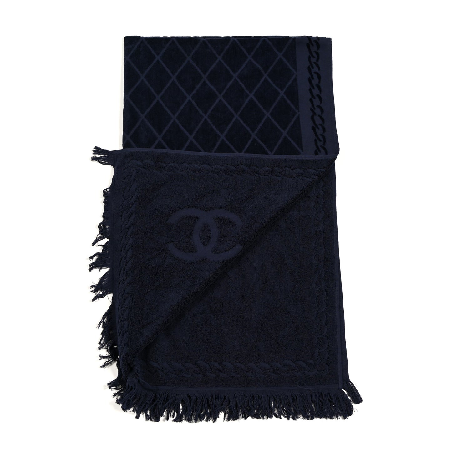 Terry Cotton CC Beach Towel Blue