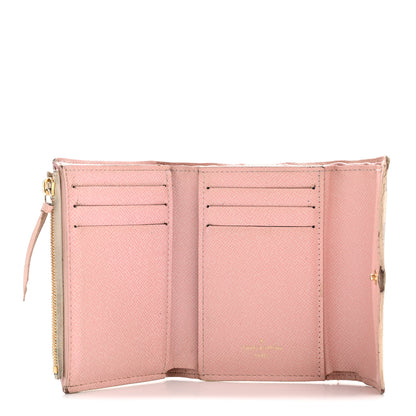 Louis Vuitton Damier Azur Victorine Wallet Rose Ballerine 5 of 13