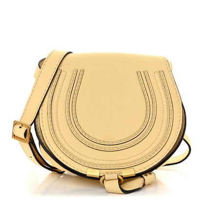 Chloe Grained Calfskin Small Marcie Saddle Bag Softy Yellow 1 of 9