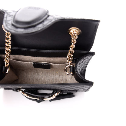 Gucci Microguccissima Mini Emily Shoulder Bag Black 5 of 9