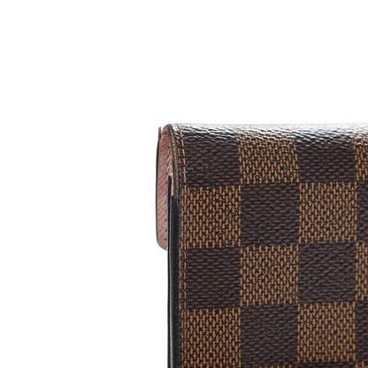 Louis Vuitton Damier Ebene Victorine Wallet Rose Ballerine 9 of 11