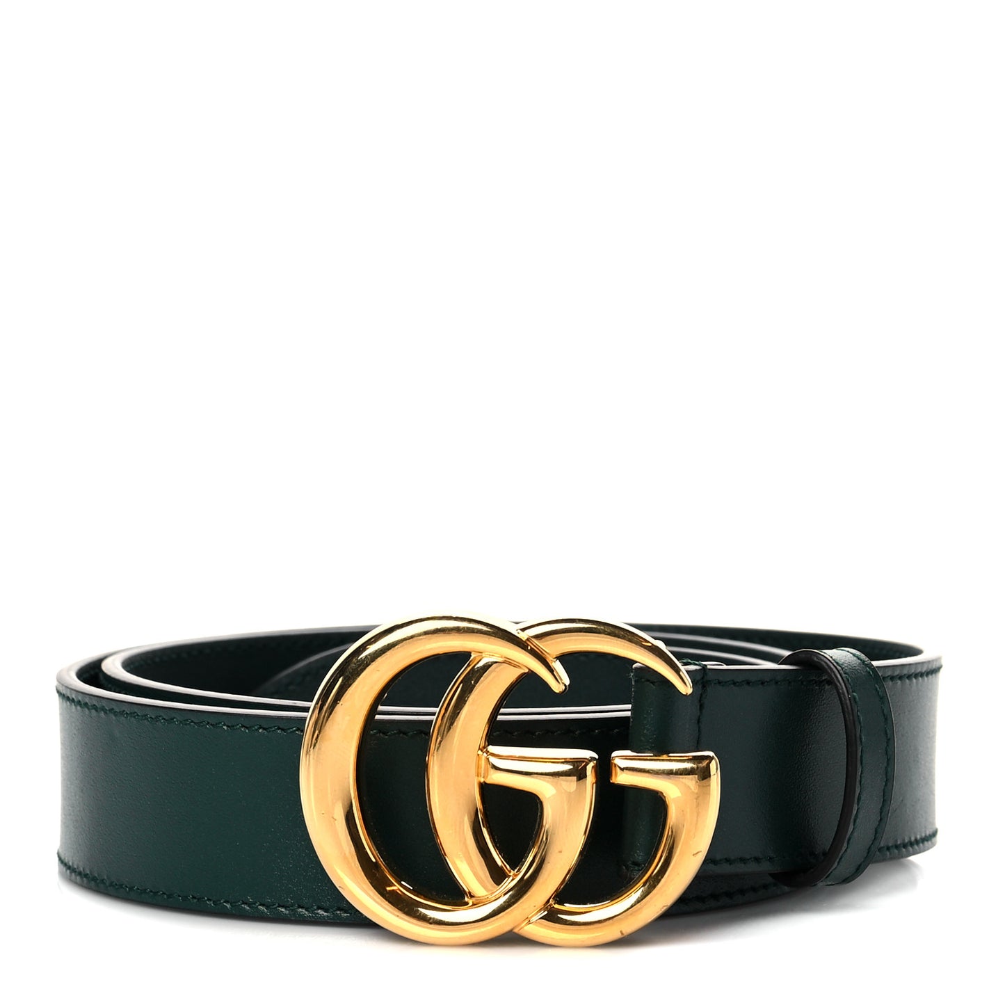 Plutone Calfskin Double G 30mm Belt 85 34 Verde