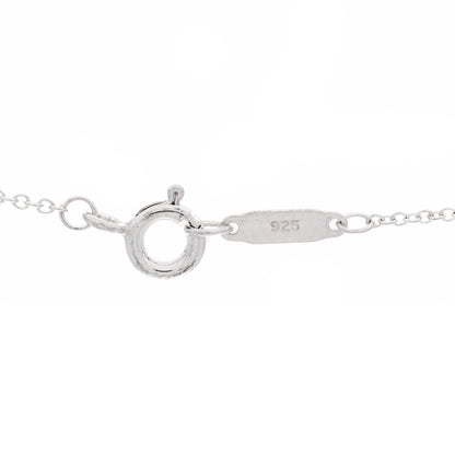 Tiffany Sterling Silver Heart Lock Pendant Link Necklace 5 of 6