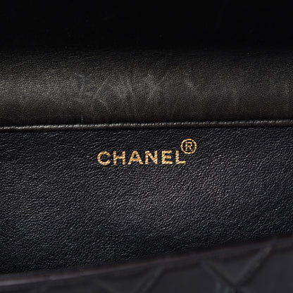 Chanel Lambskin Quilted Jumbo Double Sided Flap Black 5 of 21