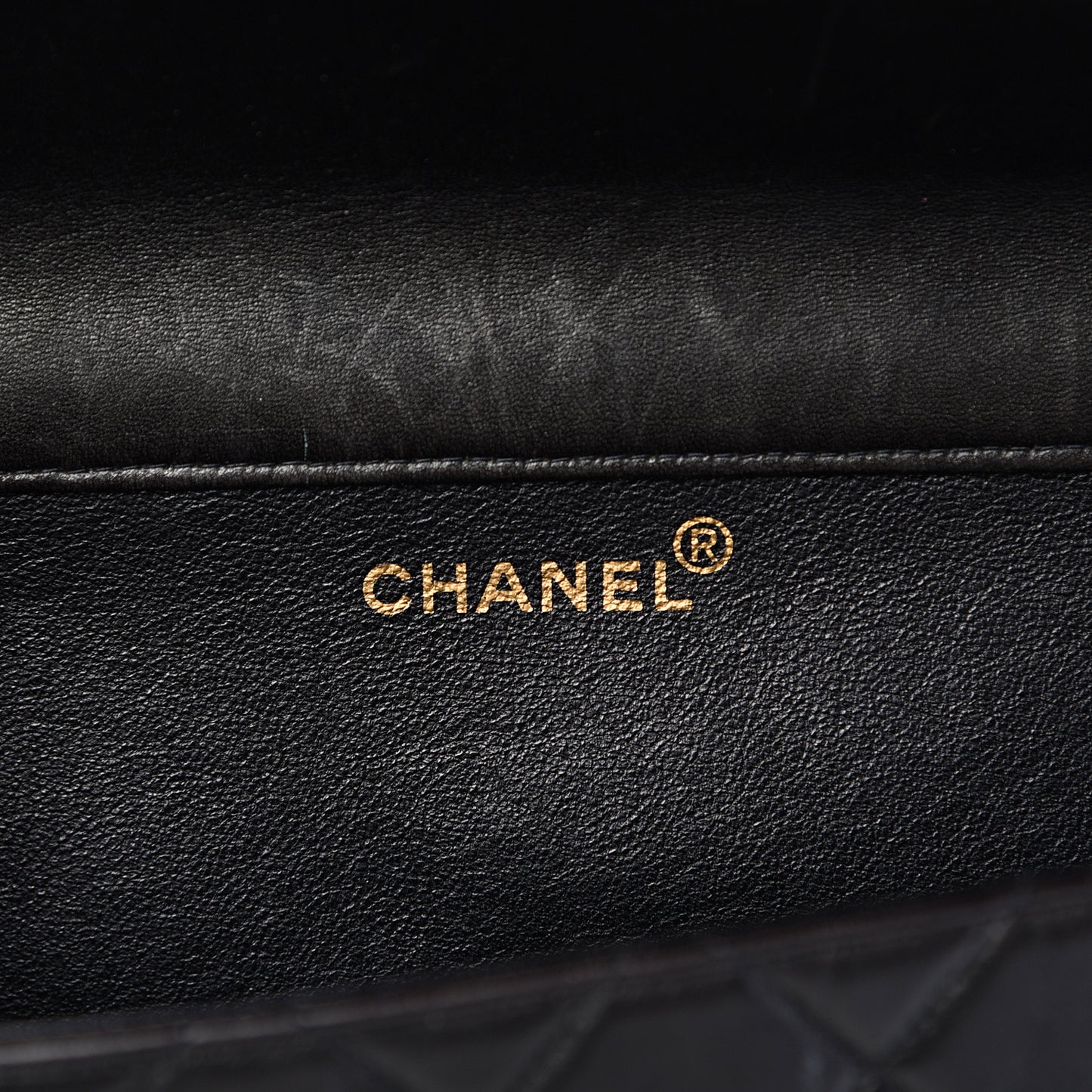 Lambskin Quilted Jumbo Double Sided Flap Black