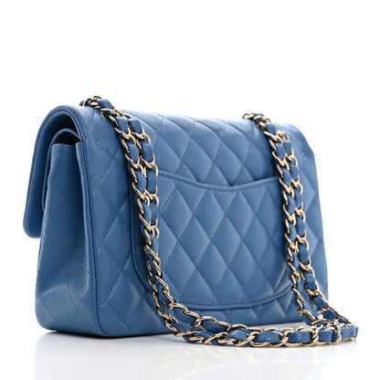 Chanel Caviar Quilted Small Double Flap Blue 3 of 10