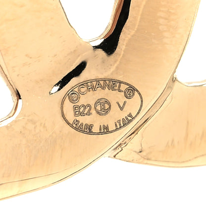 Chanel Metal CC Heart Coco In Love Hoop Earrings Gold 4 of 4