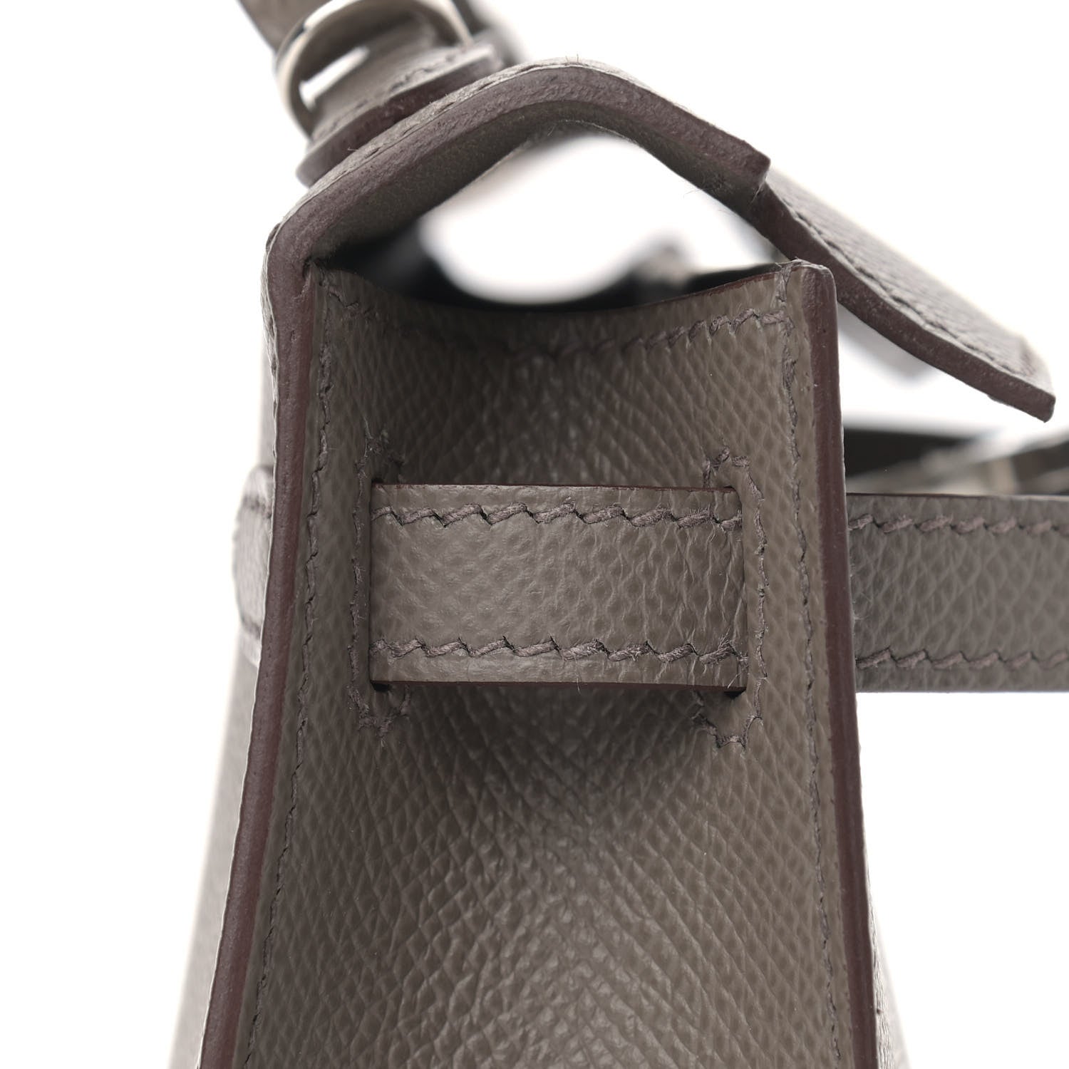 Hermes Epsom Mini Kelly Sellier 20 Etain 17 of 30