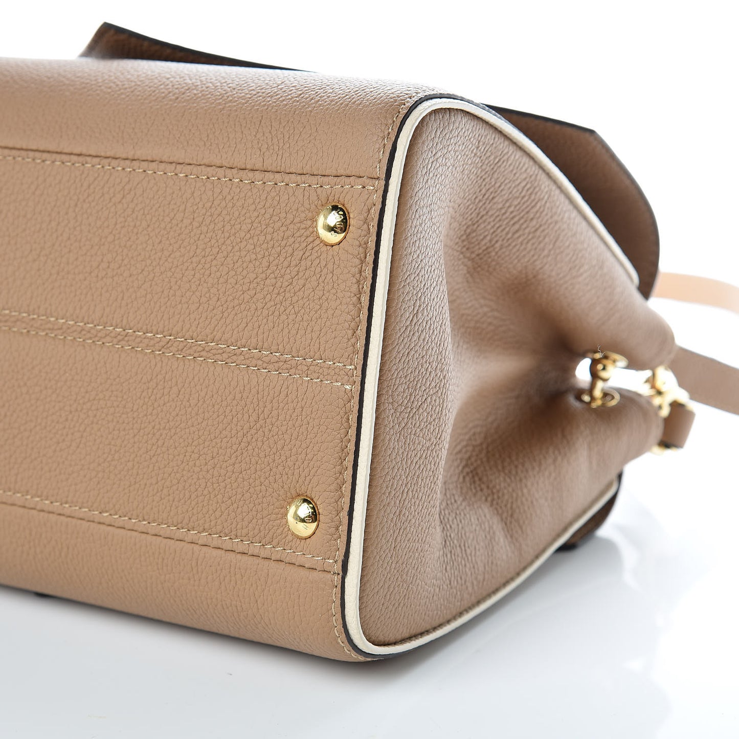 Grained Calfskin Monogram Double V Sesame