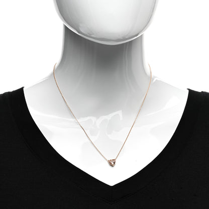 David Yurman 18K Rose Gold Morganite 8mm Chatelaine Heart Pendant Necklace 2 of 5