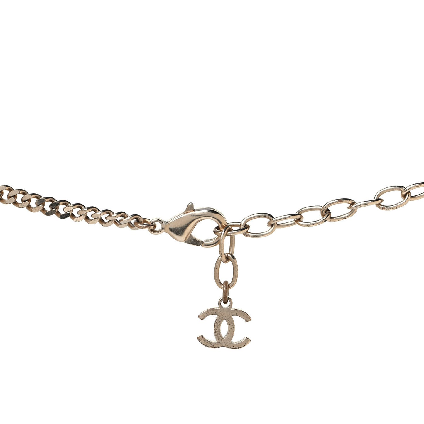 Crystal CC No.5 Necklace Gold