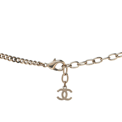 Chanel Crystal CC No.5 Necklace Gold 3 of 4