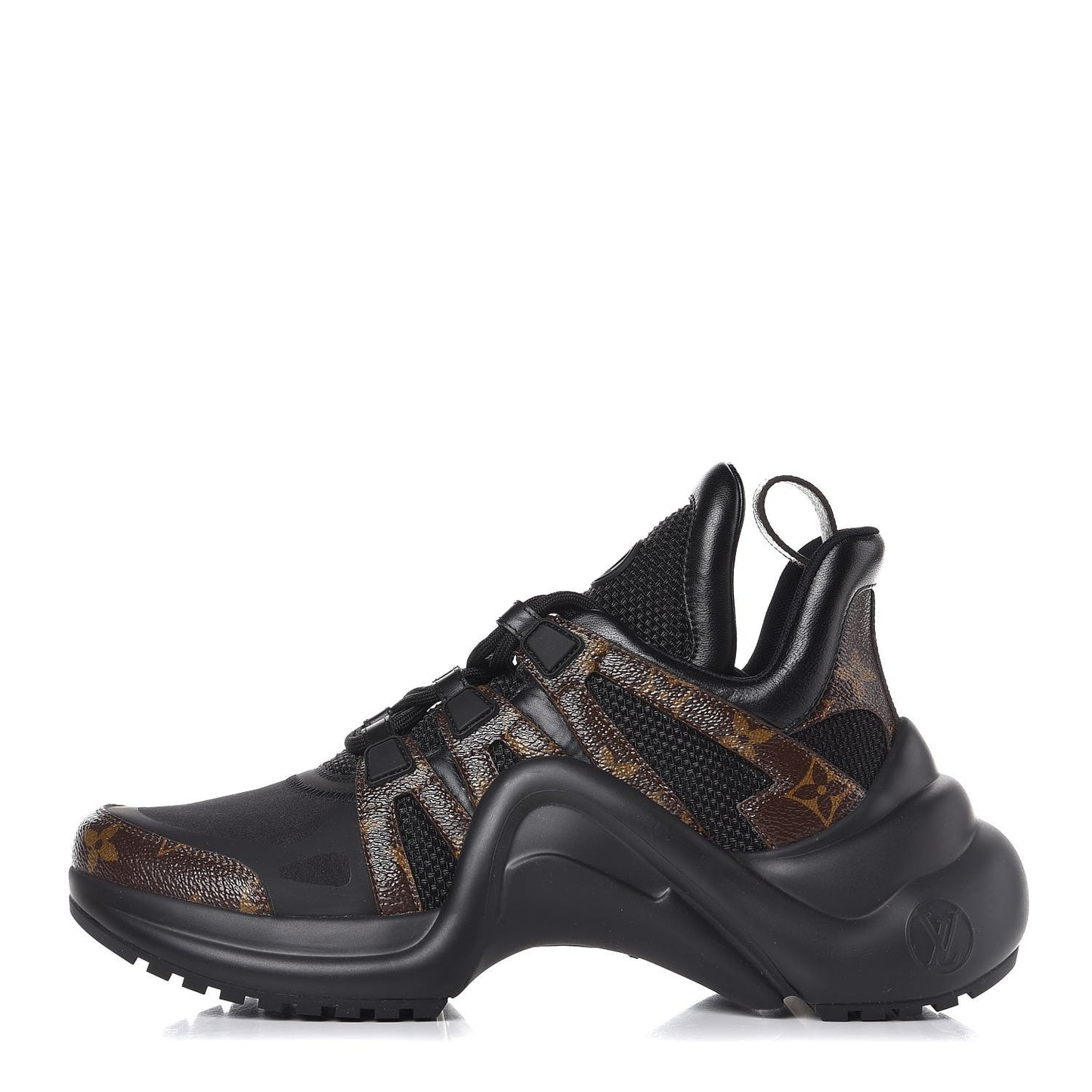 Calfskin Patent Monogram LV Archlight Sneakers 39 Black