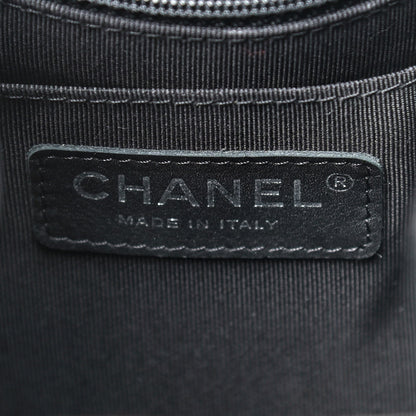 Chanel Calfskin Chevron Small Urban Spirit Drawstring Bag Black 8 of 9