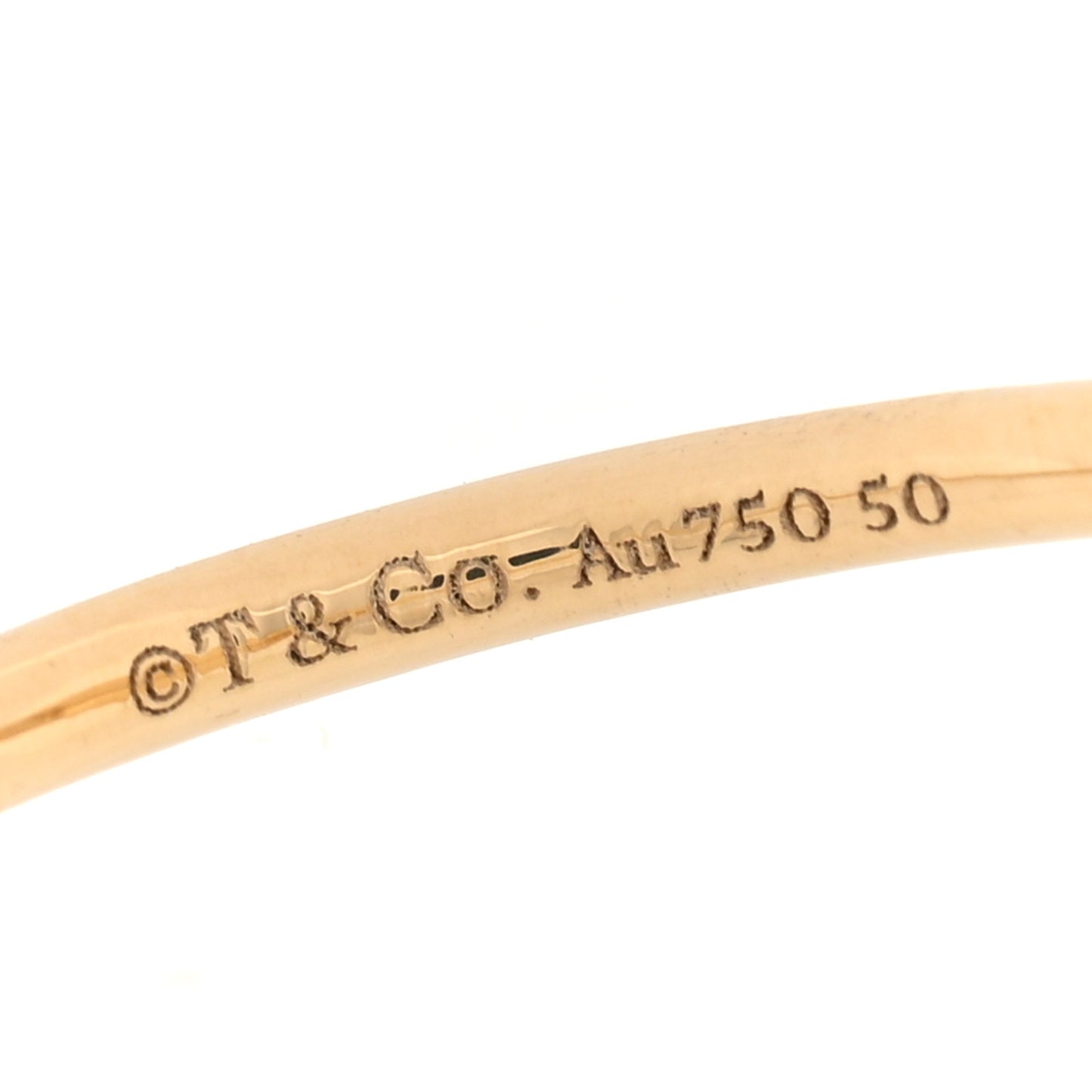 18K Yellow Gold Return to Tiffany Full Heart Ring 50 5.5